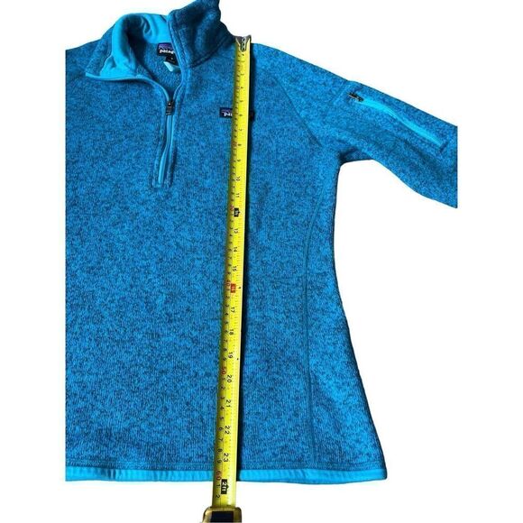 Patagonia Better Sweater 1/4 Zip Fleece Pullover size S Blue Turquoise - Picture 10 of 11